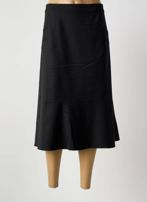 Jupe mi-longue coupe évasée noir GRIFFON femme