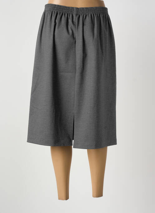 Jupe mi-longue coupe droite gris GRIFFON femme