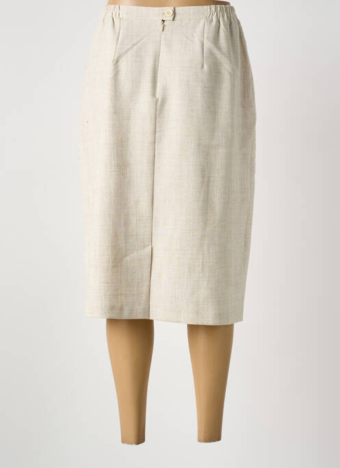 Jupe mi-longue beige GRIFFON femme