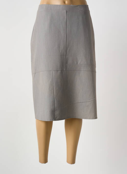 Jupe mi-longue gris GRIFFON femme