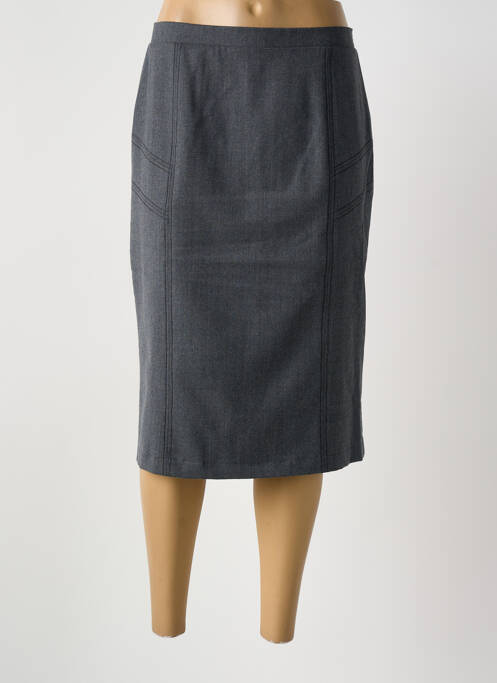 Jupe mi-longue gris GRIFFON femme