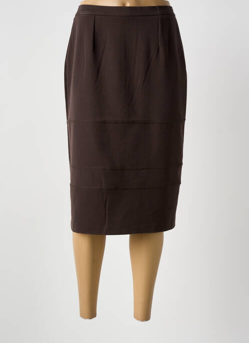 Jupe mi-longue marron GRIFFON femme