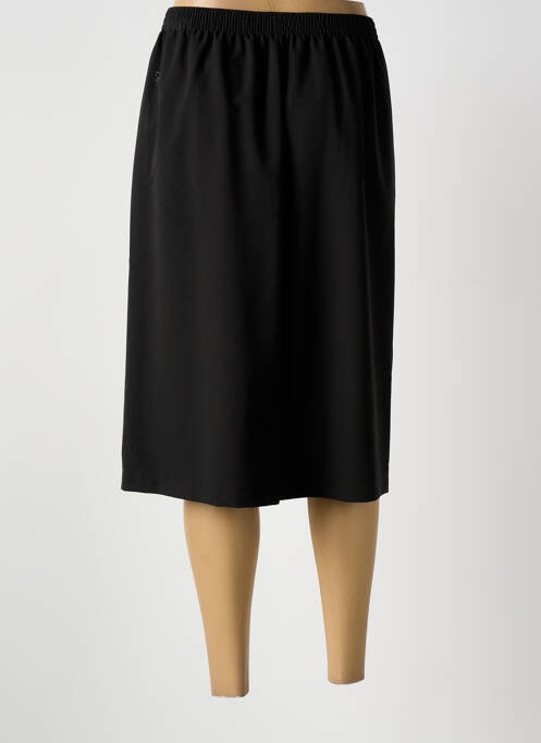 Jupe mi-longue noir GRIFFON femme