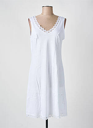 Chemise de nuit stretch blanc JET femme