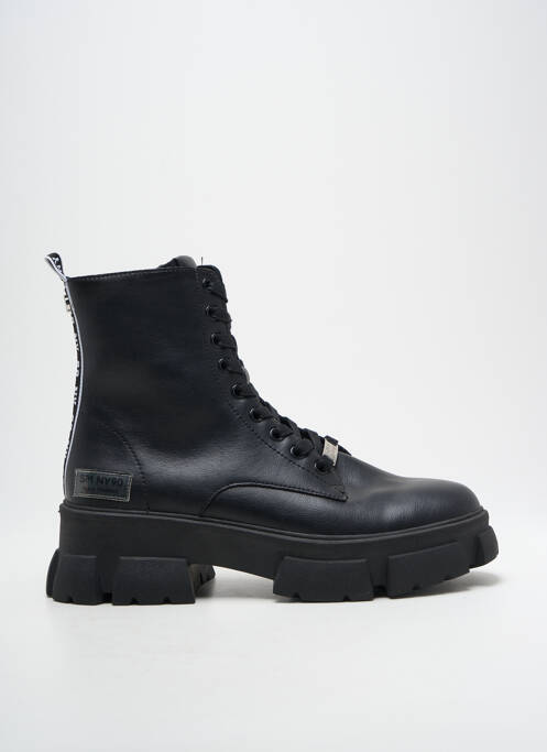 Bottines/boots tissage satiné talon de 4 à 6cm noir STEVE MADDEN femme