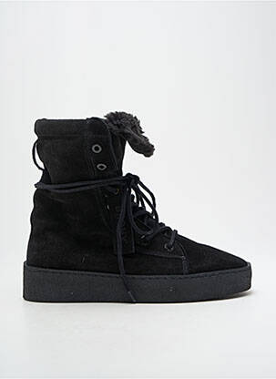 Bottines/boots fourrée talon de 4 à 6cm noir BRONX femme