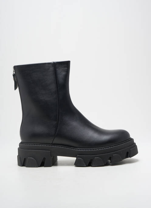 Bottines/boots tissage satiné talon de 4 à 6cm noir STEVE MADDEN femme