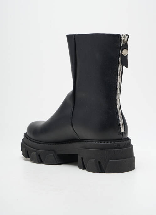 Bottines/boots tissage satiné talon de 4 à 6cm noir STEVE MADDEN femme