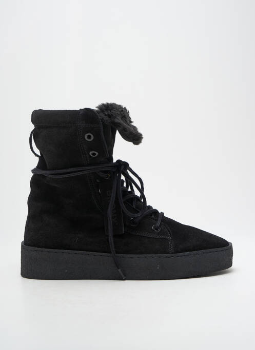 Bottines/boots fourrée talon de 4 à 6cm noir BRONX femme