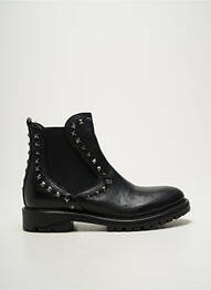 Bottines/boots matière lisse talon plat jusqu'à 3cm noir KEB femme