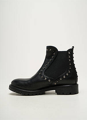 Bottines/boots matière lisse talon plat jusqu'à 3cm noir KEB femme