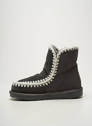 Bottines/boots fourrée talon plat jusqu'à 3cm gris KELARA femme