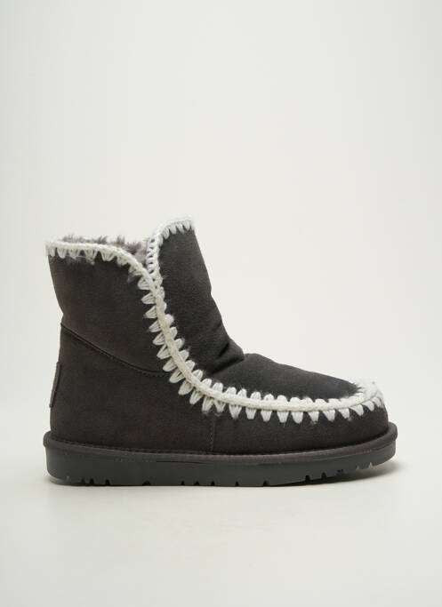 Bottines/boots fourrée talon plat jusqu'à 3cm gris KELARA femme