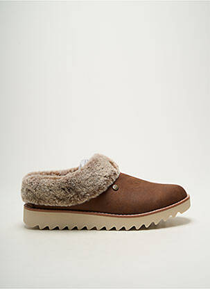 Mules/sabots talon plat jusqu'à 3cm marron SKECHERS femme