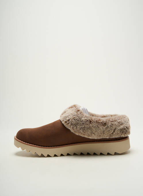 Mules/sabots talon plat jusqu'à 3cm marron SKECHERS femme