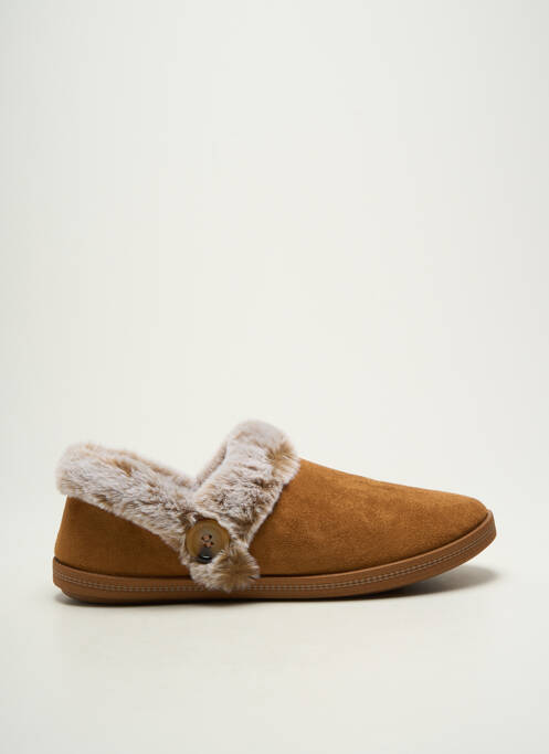 Chaussons/Pantoufles marron SKECHERS femme