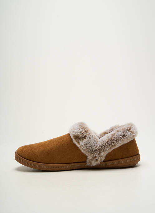 Chaussons/Pantoufles marron SKECHERS femme