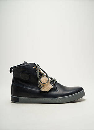 Baskets fourrée bout rond bleu BLACKSTONE homme
