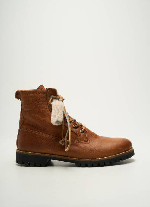 Bottines/boots fourrée talon bas marron BLACKSTONE homme