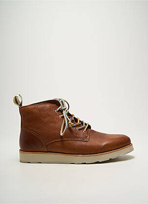 Bottines/boots matière lisse bout rond marron BLACKSTONE homme