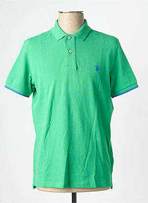 Polo coupe droite manches courtes vert U.S. POLO ASSN homme
