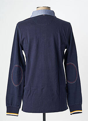 Polo manches longues manches longues bleu CAMBRIDGE homme