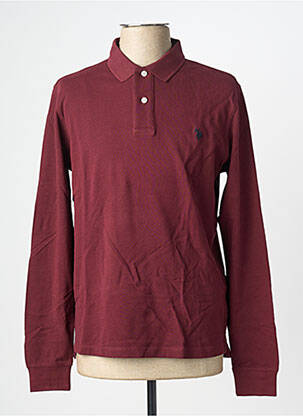 Polo manches longues manches longues violet U.S. POLO ASSN homme