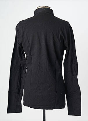Polo manches longues manches longues noir LA CIBLE ROUGE homme