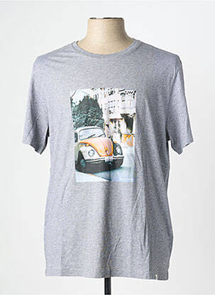 T-shirt coupe cintrée manches courtes gris HARRIS WILSON homme