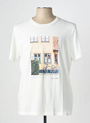 T-shirt coupe cintrée manches courtes blanc HARRIS WILSON homme
