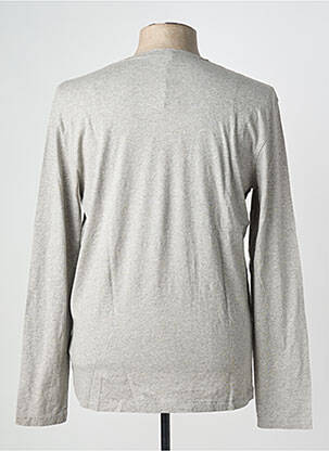 T-shirt coupe cintrée manches longues gris HARRIS WILSON homme