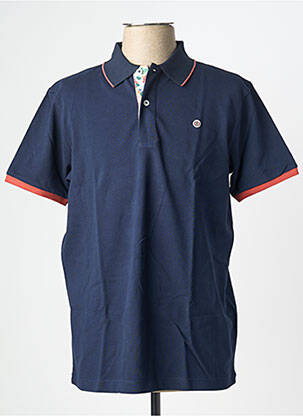 Polo bleu SERGE BLANCO homme