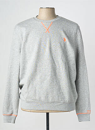 Sweat-shirt gris U.S. POLO ASSN homme