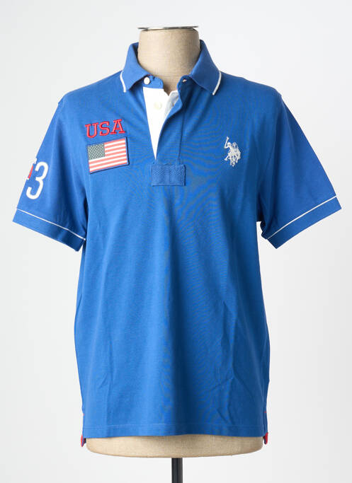 Polo coupe droite manches courtes bleu U.S. POLO ASSN homme