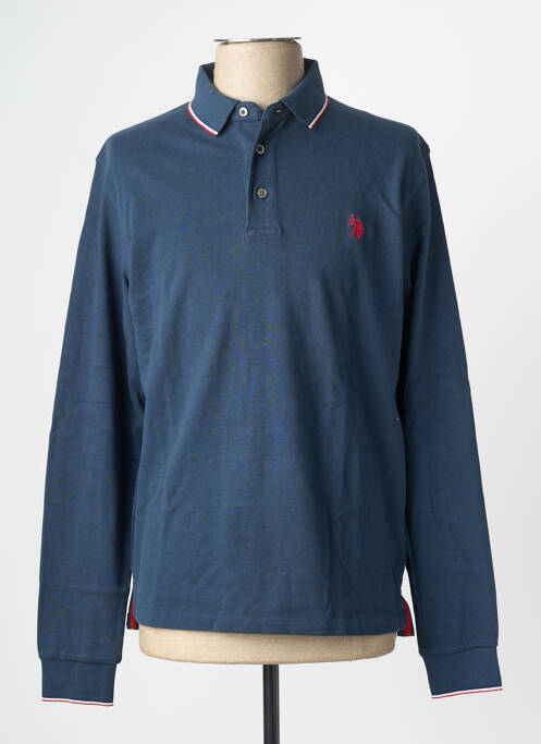Polo manches longues manches longues bleu U.S. POLO ASSN homme