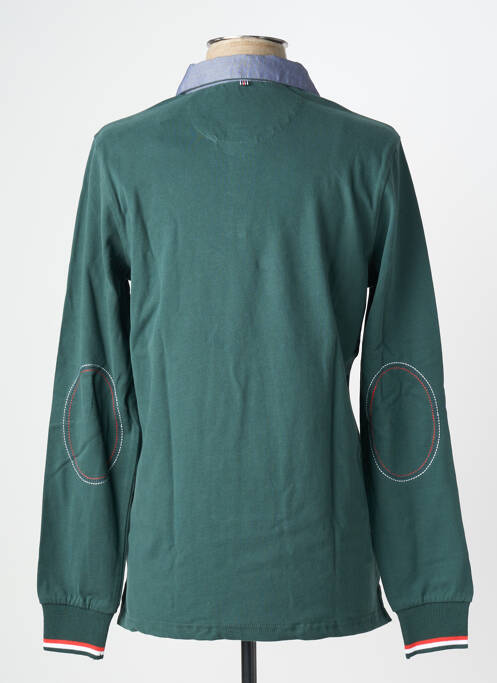 Polo manches longues manches longues vert CAMBRIDGE homme