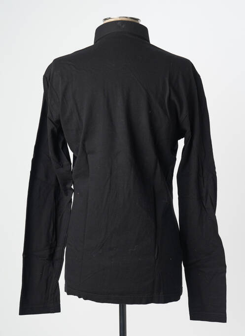 Polo manches longues manches longues noir LA CIBLE ROUGE homme