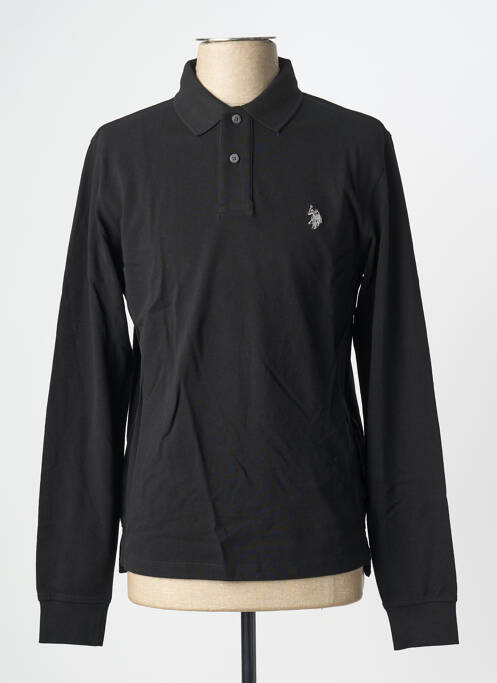 Polo manches longues manches longues noir U.S. POLO ASSN homme