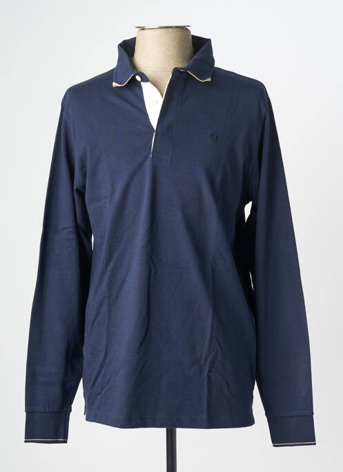 Polo bleu SERGE BLANCO homme