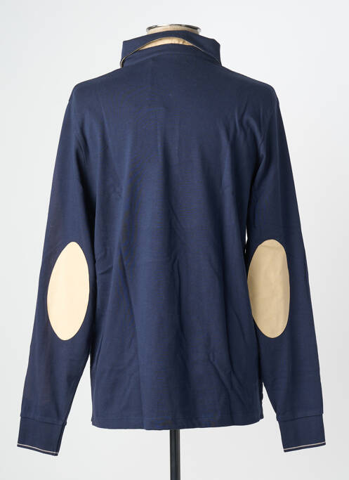 Polo bleu SERGE BLANCO homme