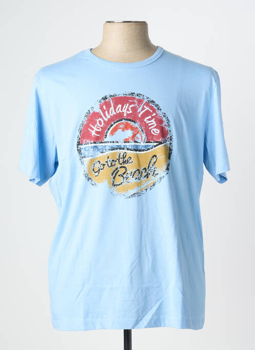 T-shirt bleu SERGE BLANCO homme