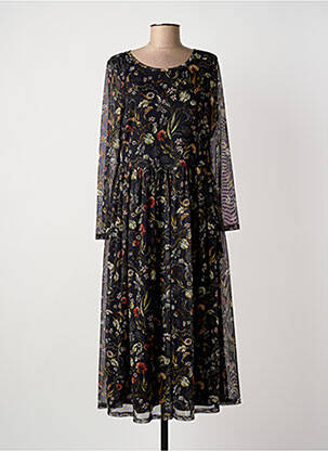 Robe longue manches longues manches longues bleu VERA MONT femme