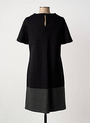 Robe courte manches courtes manches courtes noir NINATI femme