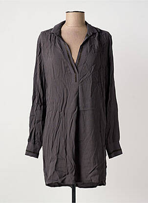 Robe courte manches longues manches longues gris SANDWICH femme