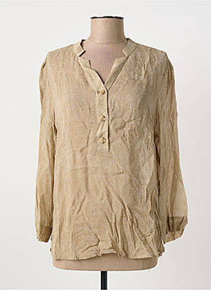 Blouse légère et transparente manches longues beige SANDWICH femme