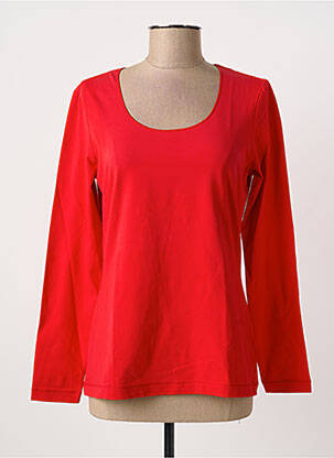 T-shirt manches longues manches longues rouge SANDWICH femme