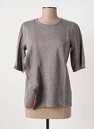 T-shirt stretch manches courtes gris PENNYBLACK femme