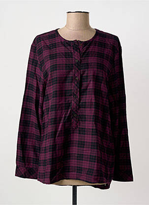 Chemisier coupe cintrée manches longues violet TOMMY HILFIGER femme