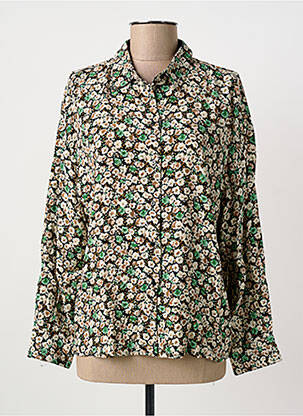 Chemisier imprimé fleurs manches longues vert HARRIS WILSON femme