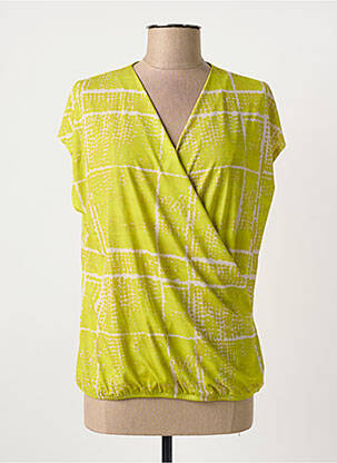 Top stretch manches courtes vert BETTY BARCLAY femme